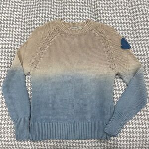 Moncler Blue Ombré Knit. Size Small